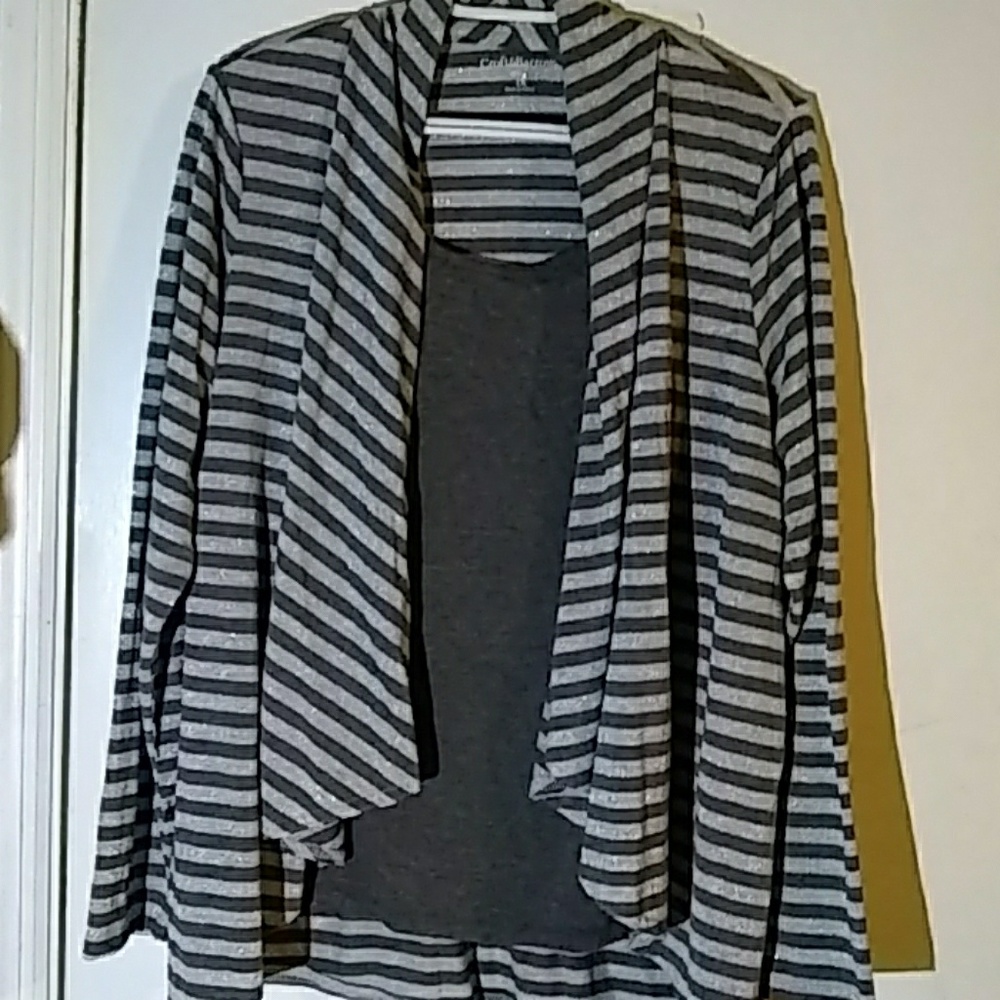 Long sleeve striped top